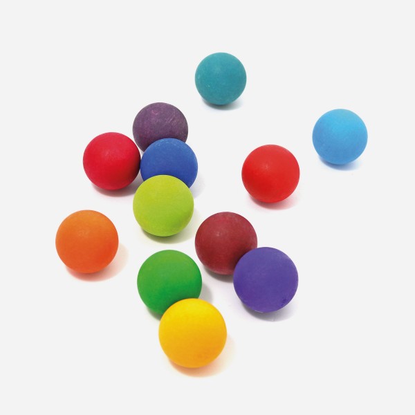 Small Rainbow Balls 12 pieces - Toydler