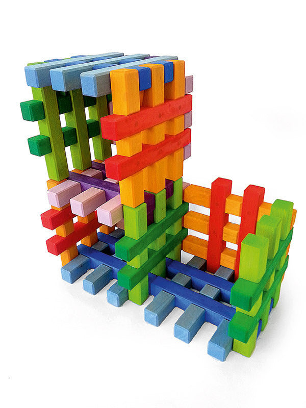 Bauspiel Grid Block - Coloured - Toydler