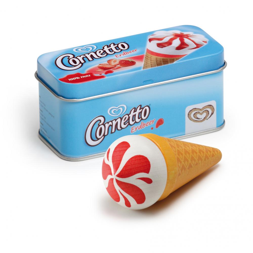 Erzi Ice Cream Cornetto Strawberry in a Tin - Toydler