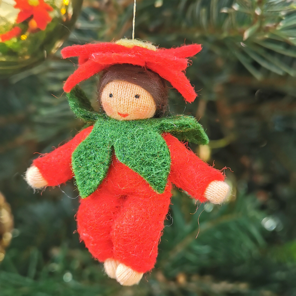 Flowerfaries - Hanging Poinsettia Baby - Toydler