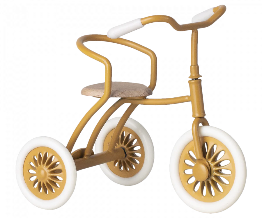 Maileg Abri a Tricycle, Mouse - Ocher