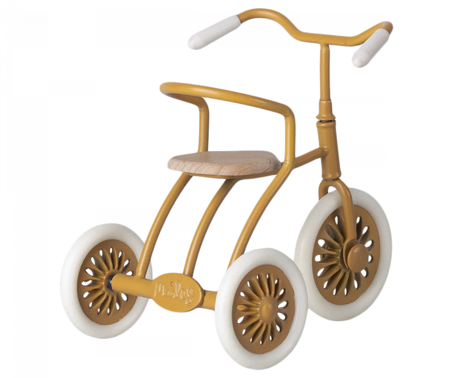 Maileg Abri a Tricycle, Mouse - Ocher