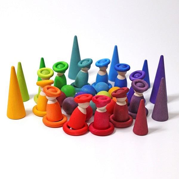 Small Rainbow Balls 12 pieces - Toydler