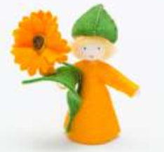 [Summer]: Orange Calendula Boy Fairy - Toydler
