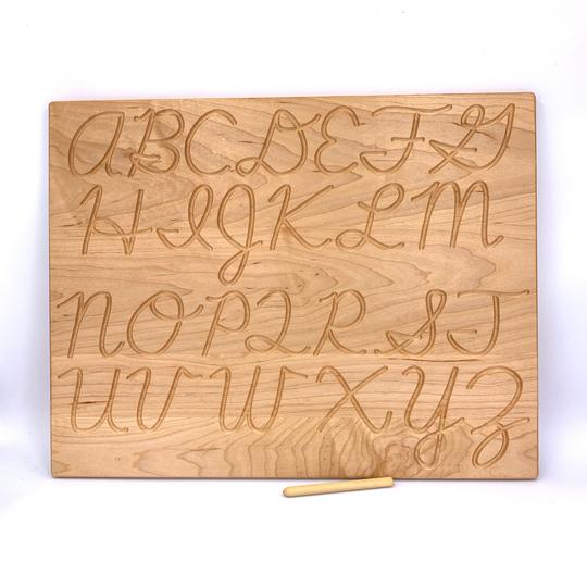 Cursive Alphabet Tracing Board - Reversible - Toydler