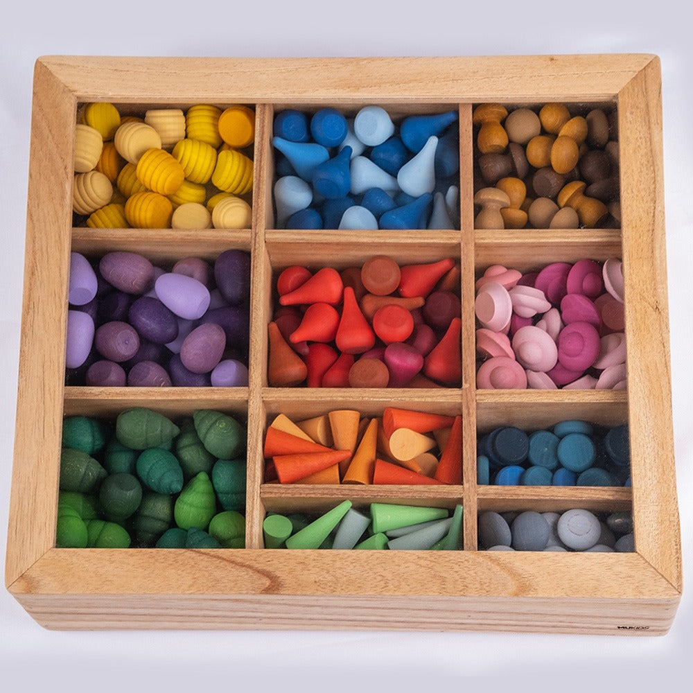 Mukids Loose Parts Board with Lid (Large) - Toydler
