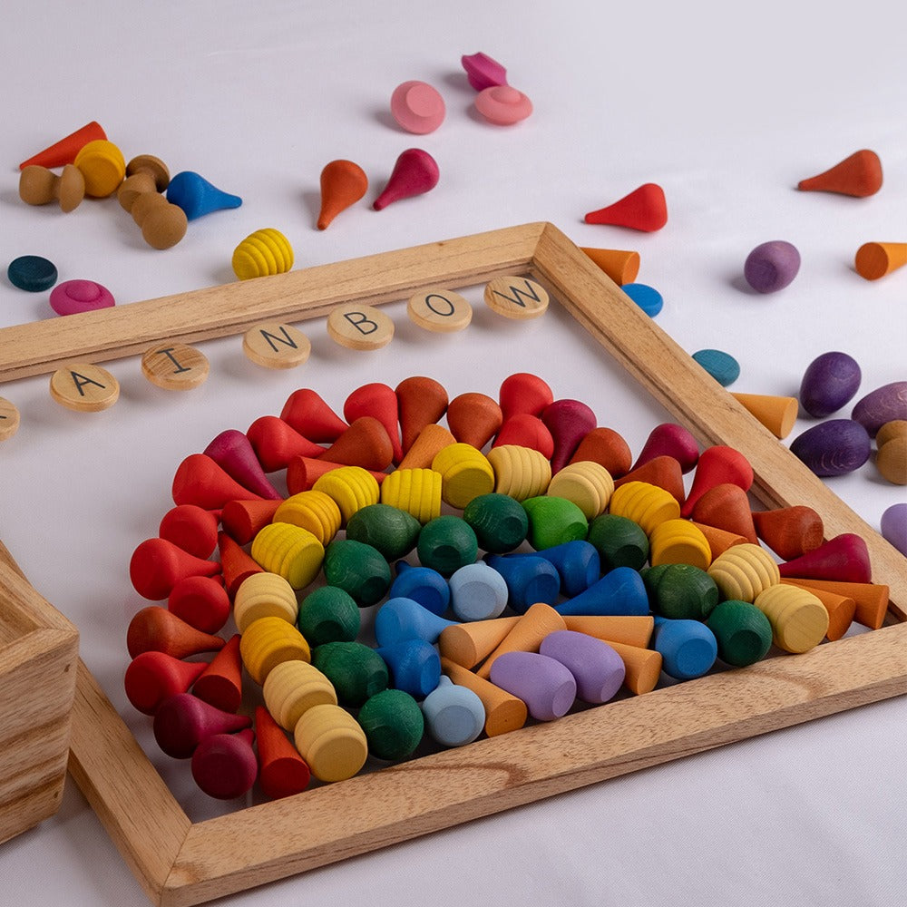 Mukids Loose Parts Board with Lid (Large) - Toydler