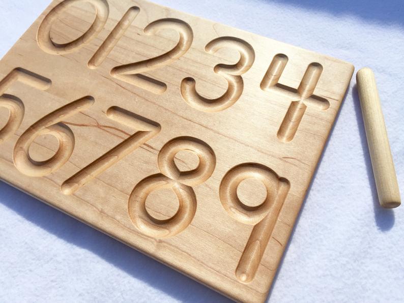 English 1-10 Number Board (Reversible) - Toydler