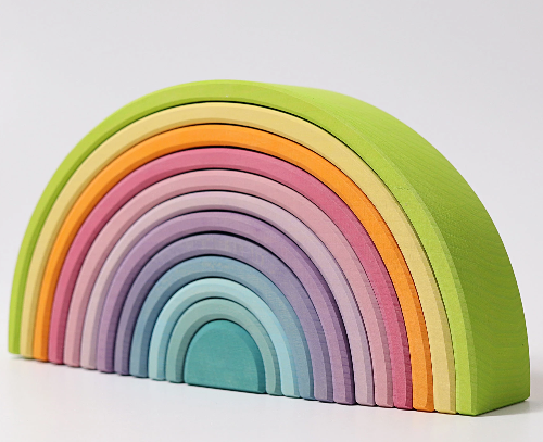 Large Pastel Rainbow - 12 Pieces - Toydler