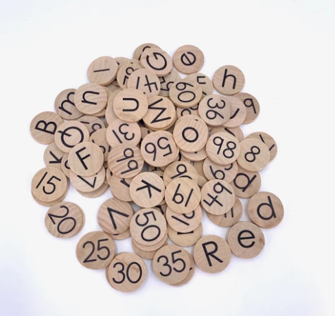 Small Coins - Montessori Alphabet/1-100 - Toydler