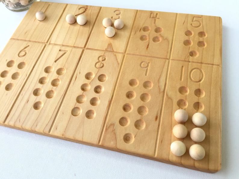 English 1-10 Number Board (Reversible) - Toydler